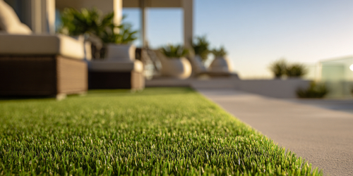 Pose de pelouse synthetique